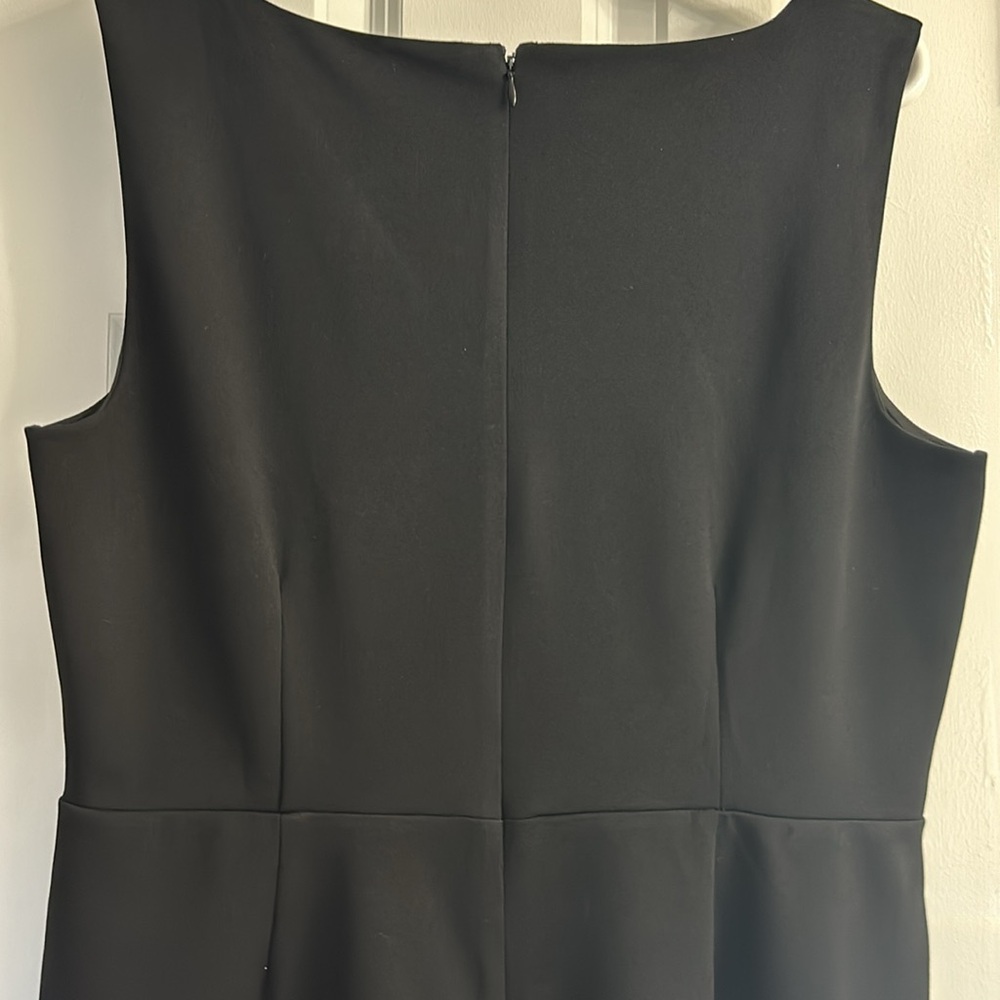 Talbots Basic Black Asymmetrical Neck Knit Dress … - image 8